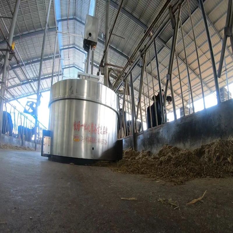 Self-guided And Automated Feed Pusher